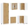 14 Piece Kitchen Cabinet Set Artisan Oak Image 5