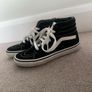Vans SK8-Hi Top Black/White Trainers - Like New - Size EU34 Image 10
