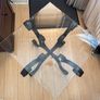 glass table with iron legs Image 2