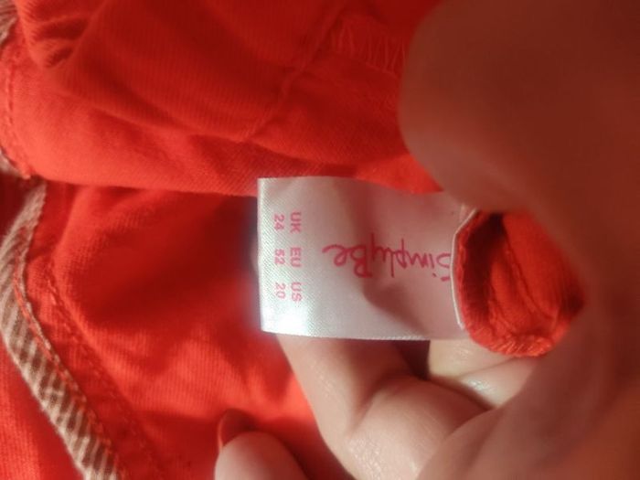 Simply Be red crop plus size jacket size UK22 EU50 Postage included