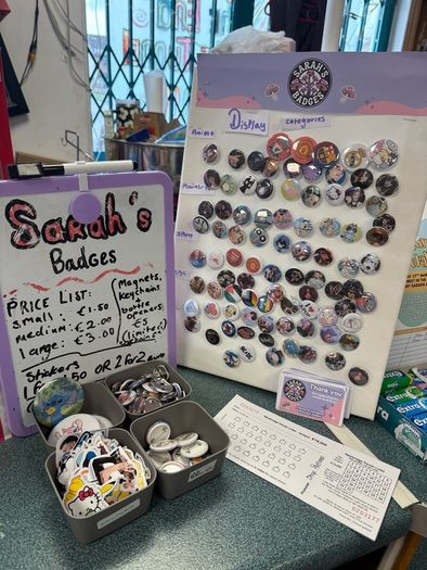 Custom badges, stickers etc