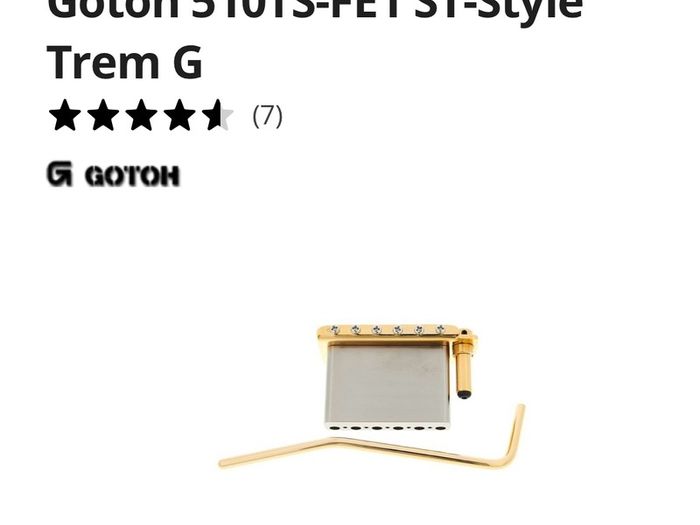 Gotoh bridge custom tremolo 510 fender Stratocaster charvel esp Jackson electric guitar parts accessories