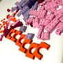 Collection of Colourful Lego Pieces in Pink, Purple, Coral etc. Image 6