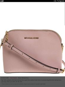Michael Kors - Cindy Large Dome Leather Crossbody Bag - Blossom Pink - BNWT RRP 220