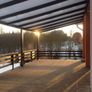 Tempered glass pergola with sliding door Image 6