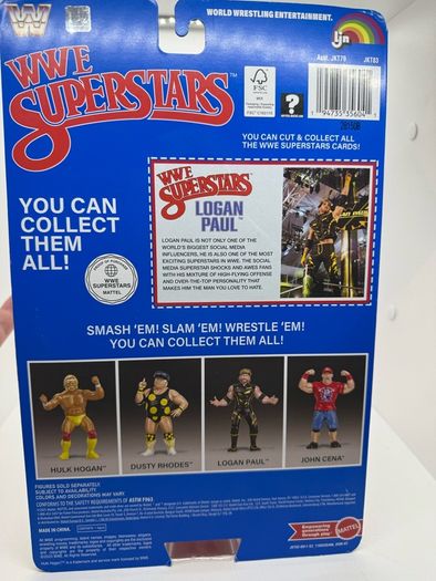 WWE Superstars Logan Paul Action Figure LJN Style Chase Black Card