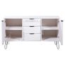 Sideboard New York Range White Solid Pine Wood Image 8