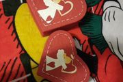 2 christmas angel heart gift boxes
