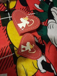 2 christmas angel heart gift boxes