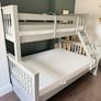 EZ living Lara Grey triple bunk bed with mattresses Image 2