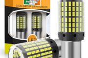 2pcs  P21W LED White Bulbs 144smd CanBus Reverse/Turn Signal Light No hyper flash