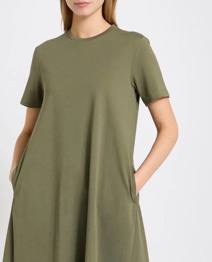 New Khaki T-shirt oversized dress size small - Suit 8-12/14