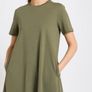 New Khaki T-shirt oversized dress size small - Suit 8-12/14 Image 2