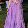 Lilac Georgette Lehenga Choli With Embroidery & Sequence Work (Size: XS-S) Image 2