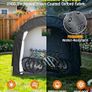 Bike Storage Tent Shed for 5 Bikes, Outdoor Portable 210D Oxford Thick PU4000 Waterproof Bike Cover with Ventilated Window, Bike Tent Fit for Bicycle, Lawn Mower, Garden Tools Image 4