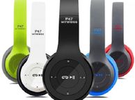 main image for ad P47 Foldable Wireless Bluetooth Stereo Headset Headphones with Microphone
