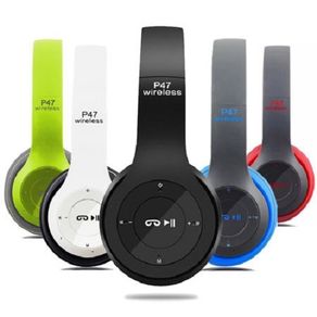 P47 Foldable Wireless Bluetooth Stereo Headset Headphones with Microphone