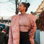 Zara Pink Puffer Jacket Image 8