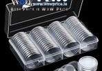 0545 60 Pieces 40mm Coin Capsules Case Holder Storage