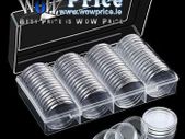 0545 60 Pieces 40mm Coin Capsules Case Holder Storage
