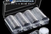 0545 60 Pieces 40mm Coin Capsules Case Holder Storage