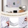 Large Cork Board by Size Color, Anti Drilling Felt Material Bulletin Board, Largest 2.4m 1 2m Custom Size Picture Board for Office Living Room Bed Room Wall Beige 120x80 cm Image 3