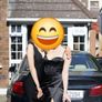 black satin evening/debs dress. Image 3