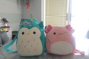 2 squishmallow backpacks