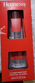 Hennessy cocktail glasses