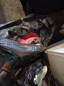 2 Black bags of girls clothes