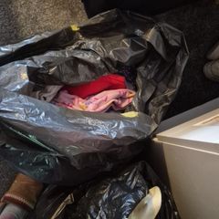 2 Black bags of girls clothes