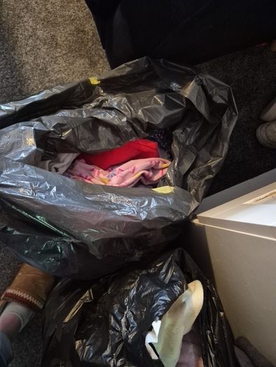 2 Black bags of girls clothes