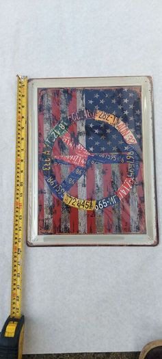Large Usa advertising metal sign,lovely advertising display wall item ,nice in any home bar or man cave pub restaurant etc, sold as seen, buyer collects or pays postage thank you