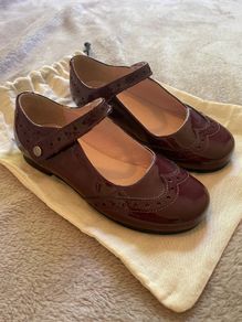 Jacadi burgundy patent leather size 27 EU