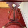 Mid Century Vintage Regency Style Table with Lyre Design Sides Image 2