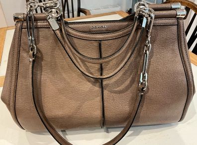 COACH  Brown Leather Satchel Handbag
