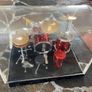 Miniature drum kit set with protective dome Image 2