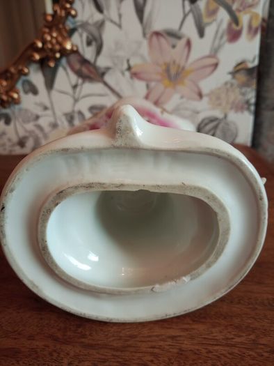 Antique French Porcelain Cornet Vase. Circa 1900