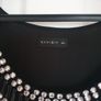 Ladies black diamonte dress Image 4