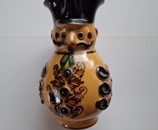 1970's Pottery hand painted Bicentennial wine Toby jug 16oz Hungary
