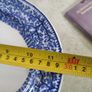Vintage Finley Woolworth England Blue Oval Serving plate platter 10.75 INCH.  x9 INCH. Image 2