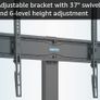 TV Floor Stand for 30-70 Inch LED LCD OLED Flat Curved TVs, Height Adjustable Tall Swivel Standing TV Stand, Universal Freestanding Floor Standing TV Stand Base up to 40kg, Max VESA 600x400mm Image 2
