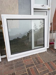 white pvc window