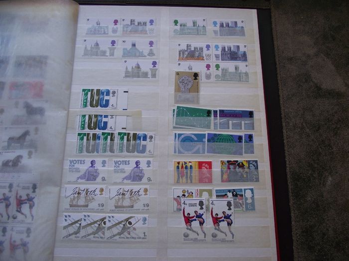 Collection of Mint Elizabeth II stamps, blocks and strips (1946-1990s)