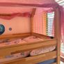 Mezzanine Kids Bed with mattress and canvas covers - like new Image 4