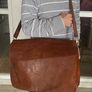 Extra Large Leather Messenger Bag/ Satchel Image 2