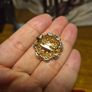 Vintage Gold Tone Brooch Image 3