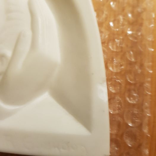 Beautiful Alabaster Image Of Virgin Mother And  Child By French Sculpture  R Gourdon