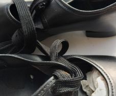 A Pair Of Leather Dance Shoes Size 12