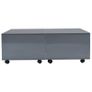 Coffee Table High Gloss Grey 100x100x35 cm Image 3